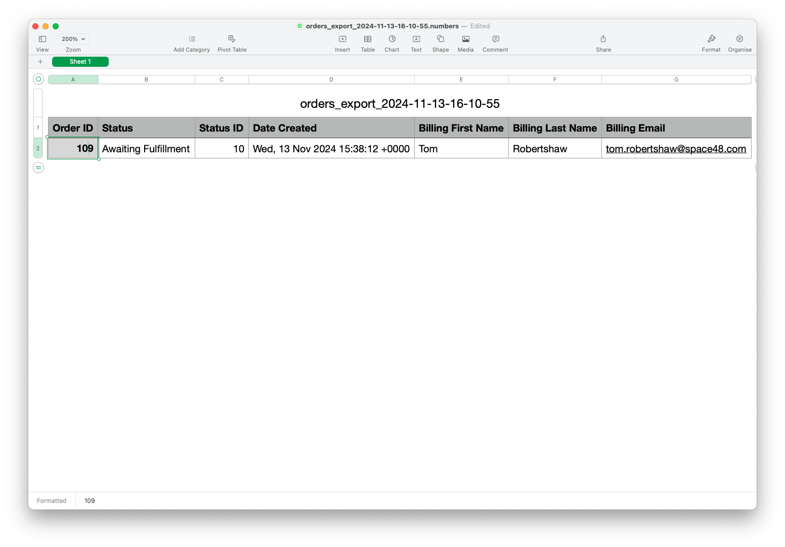 Bulk update order statuses