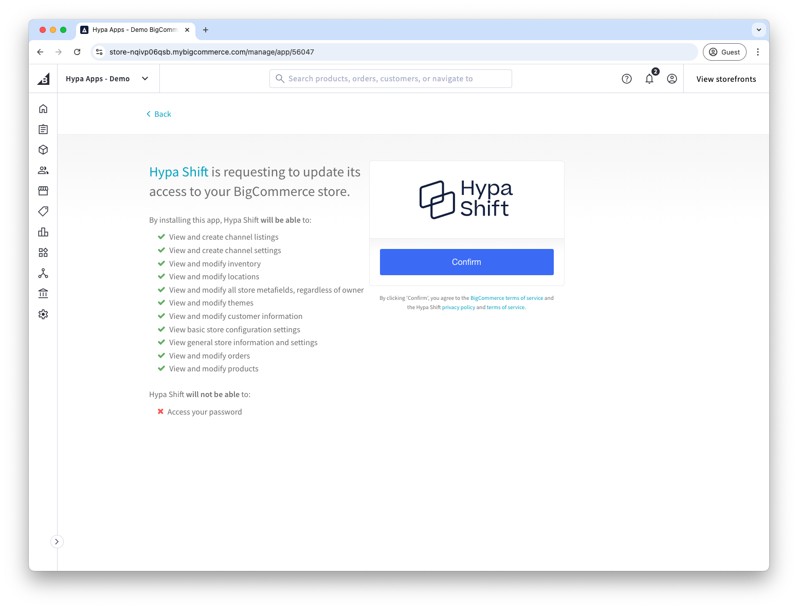 Review app permissions before installing